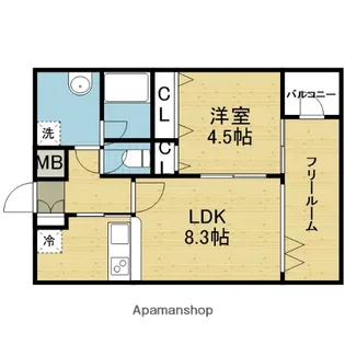 大阪府大阪市生野区巽西3丁目【マンション】の間取り