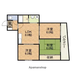 アーク玉津橋【5階】の間取り