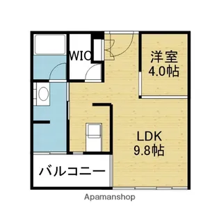 クリスタルブライト本町東【3階】の間取り