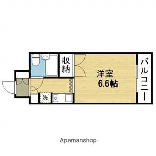 グランドムール玉造【6階】の間取り