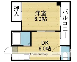 ビクトリーマンション雅【307号室】の間取り