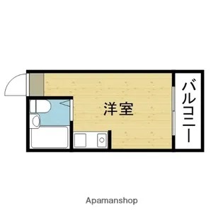 グランドハイツ東小橋【507号室】の間取り