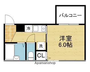 眞柄ビル【401号室】の間取り