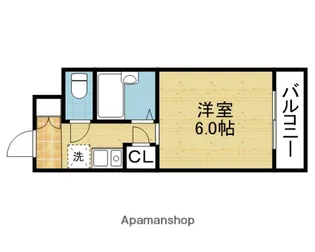 眞柄ビル【203号室】の間取り
