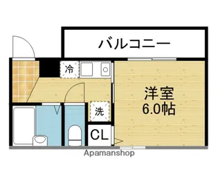 眞柄ビル【209号室】の間取り