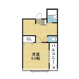 スカイハイツITO【207号室】の間取り