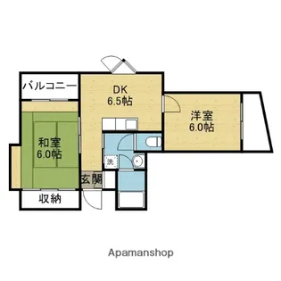 メゾンド勝山【3階】の間取り
