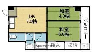 第2サツキマンション【301号室】の間取り