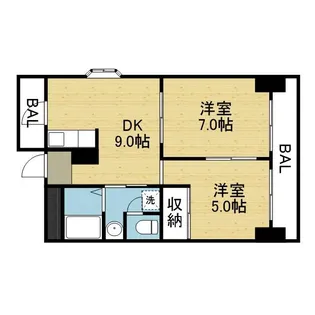 エリットハイツ【202号室】の間取り