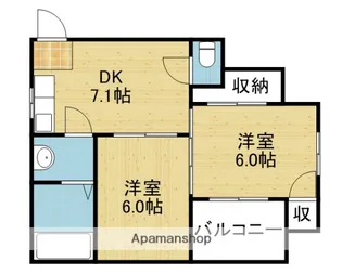 MKマンション玉津【201号室】の間取り
