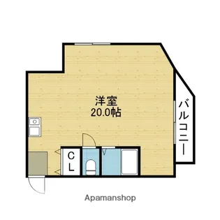 グランソシエ南巽【205号室】の間取り