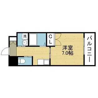 マンスフィールド桃谷【207号室】の間取り