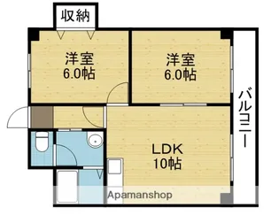 大阪府大阪市生野区巽西2丁目【マンション】の間取り