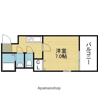 BELL緑橋【501号室】の間取り