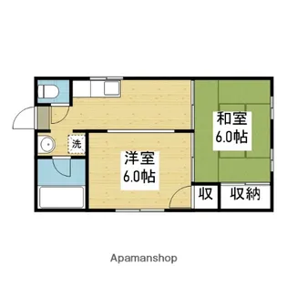 玉造イーストハイツ【201号室】の間取り
