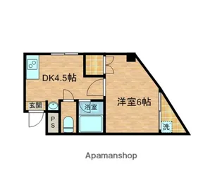 シティーハイツ新今里【606号室】の間取り