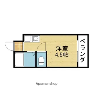 1Rの間取り画像