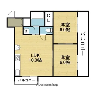 ドムスサガラ【702号室】の間取り