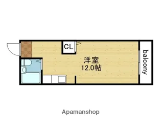 アーデル北巽【407号室】の間取り