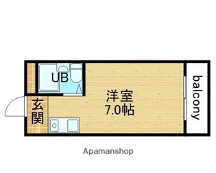 大宝新深江CTサンコート【203号室】の間取り
