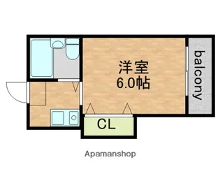 ハイツ紀の国【308号室】の間取り