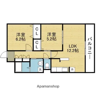 ネッサンス【2階】の間取り