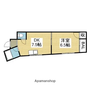 ジョイフル深江南【603号室】の間取り