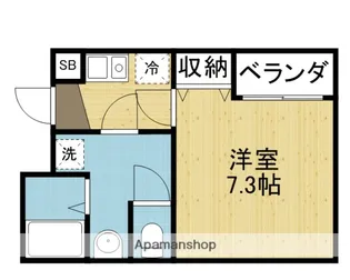 シエテ生野東【201号室】の間取り