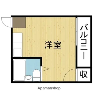 パレユニオン中川【407号室】の間取り