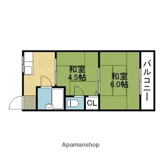 平尾マンション【307号室】の間取り