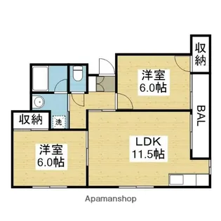 コーポAT7000【201号室】の間取り