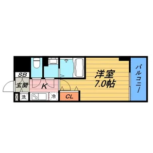 エスリード大手前【11階】の間取り