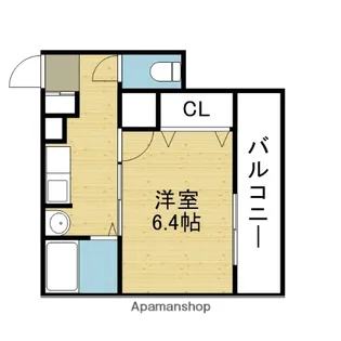グローバルやすい【501号室】の間取り