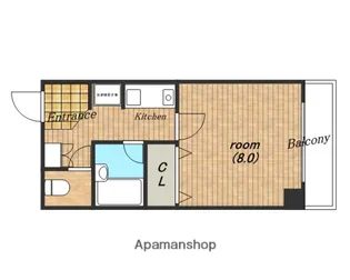 モンブラン【603号室】の間取り