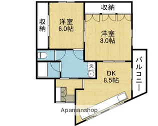 徳原マンション【1階】の間取り