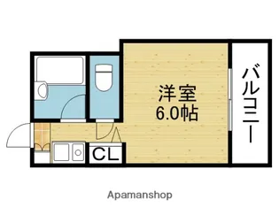 サンパールⅡ【408号室】の間取り