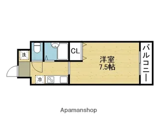 メゾン・デ・イグレック【603号室】の間取り
