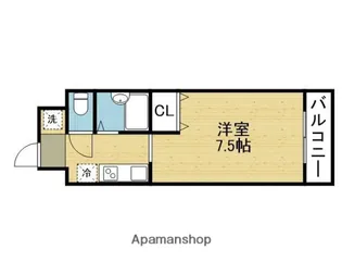 メゾン・デ・イグレック【403号室】の間取り