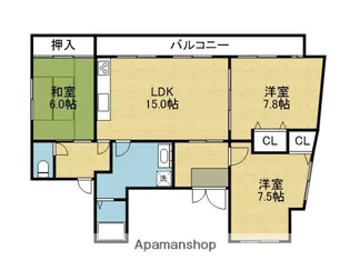 プレミアコート【401号室】の間取り