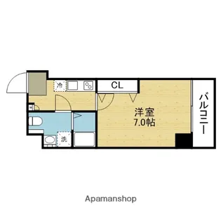 S−FORT大今里西【7階】の間取り