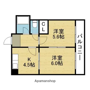 アドバンス新今里【601号室】の間取り
