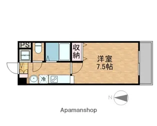 ルフォン今里【609号室】の間取り