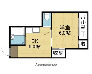 スマイルハイツ大今里西【7階】の間取り