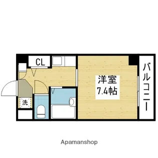 アペルトコート【202号室】の間取り