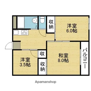 生野ハイツ【702号室】の間取り