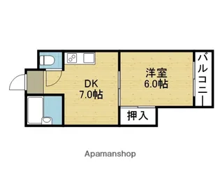 HATAマンション神路【405号室】の間取り