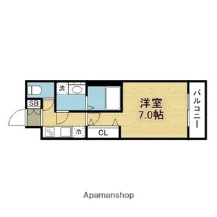 ファーストレジデンス玉造【10階】の間取り