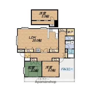 アクシオス野江サウス【7階】の間取り