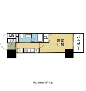 グルーヴ日本橋【10階】の間取り