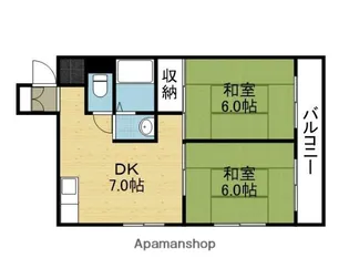 ノウブルハイツ平野【2階】の間取り